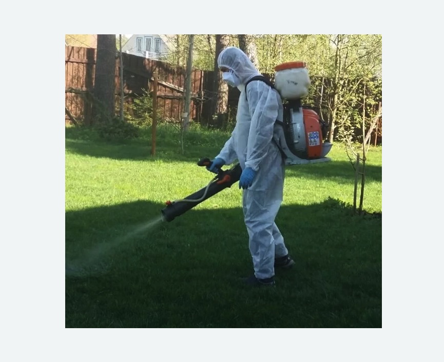 Обработка территории от клещей в Поливаново