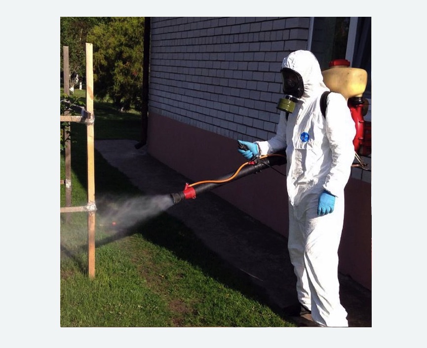 травля клещей на участке в Поливаново