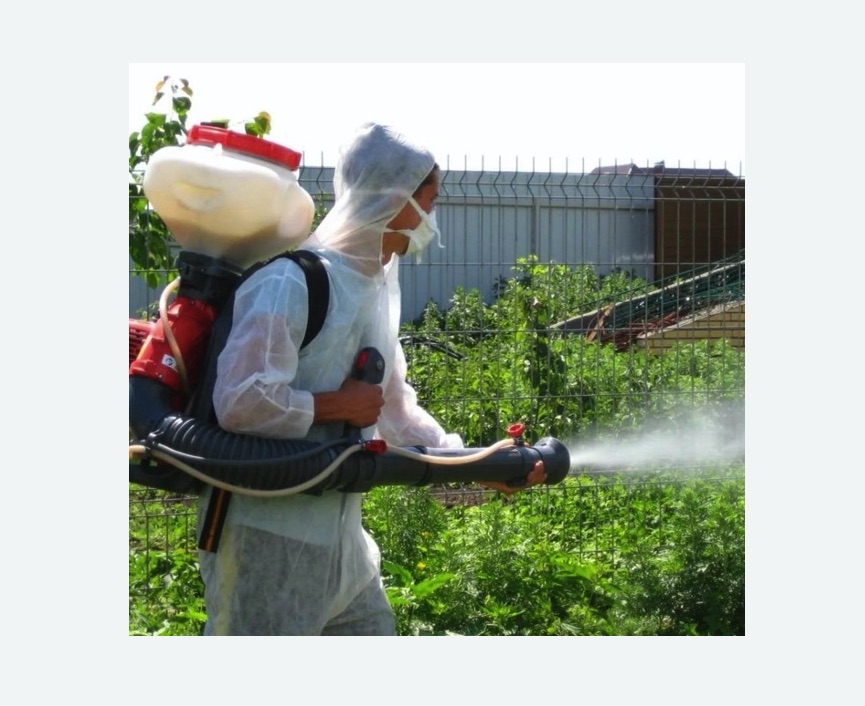 Акарицидная обработка территории в Поливаново